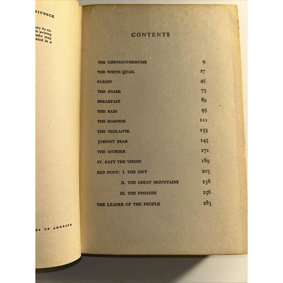 The Long Valley John Steinbeck 1938 Hardcover Book - Picture 8 of 13